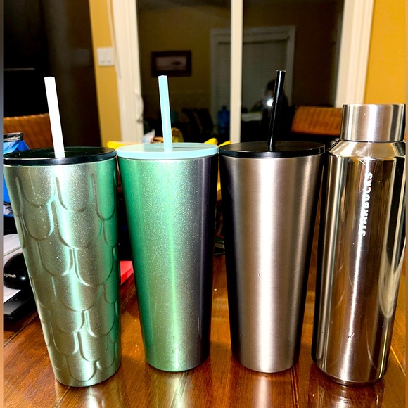 Starbucks Venti Aluminum Double Walled Cold Cups & Starbucks Aluminum Bottle ✨ - Picture 3 of 8